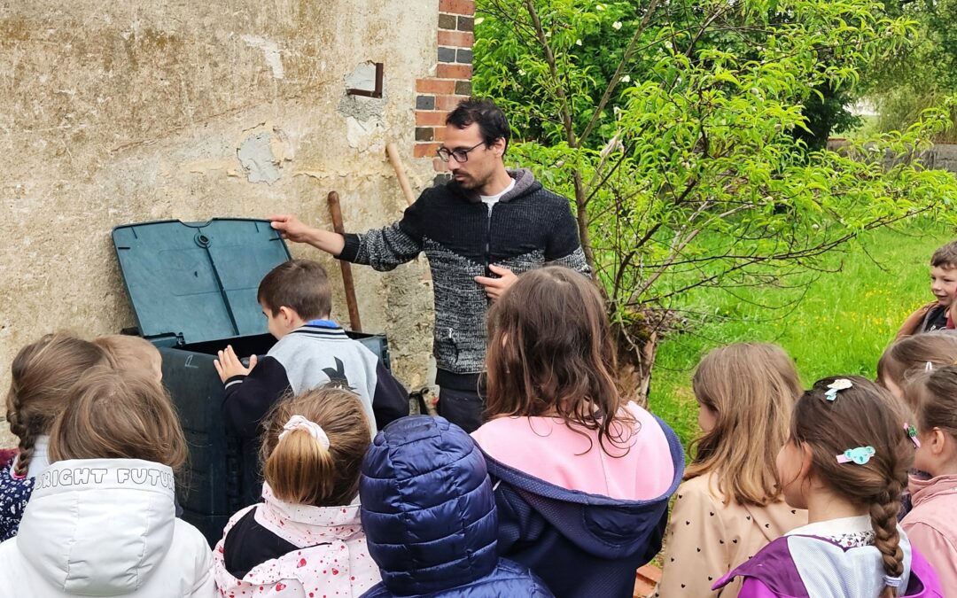 Animation compost dans une école